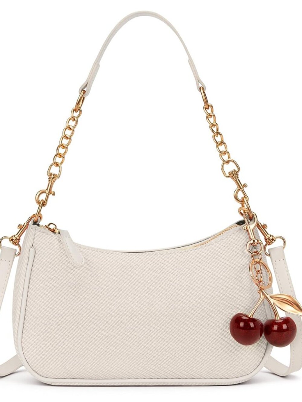Small Shoulder Bags for Women Y2k Cute Shoulder Purse with Cherry Pendant Trendy